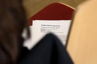 Blick auf das Programm der Tagung