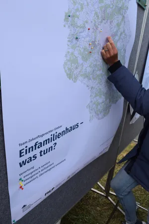 Karte zum Selbstverorten: Einfamilienhaus - Was tun?