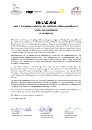 Einladung zur Veranstaltung