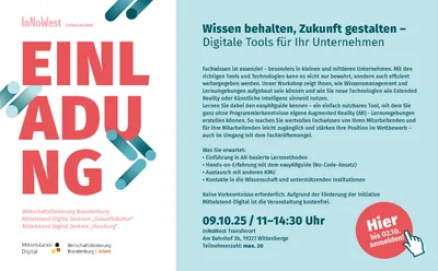 Einladungsflyer zur Veranstaltung