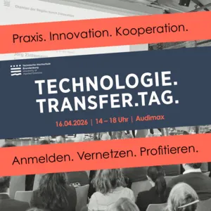 Flyer des Technologie.Transfer.Tag an der THB