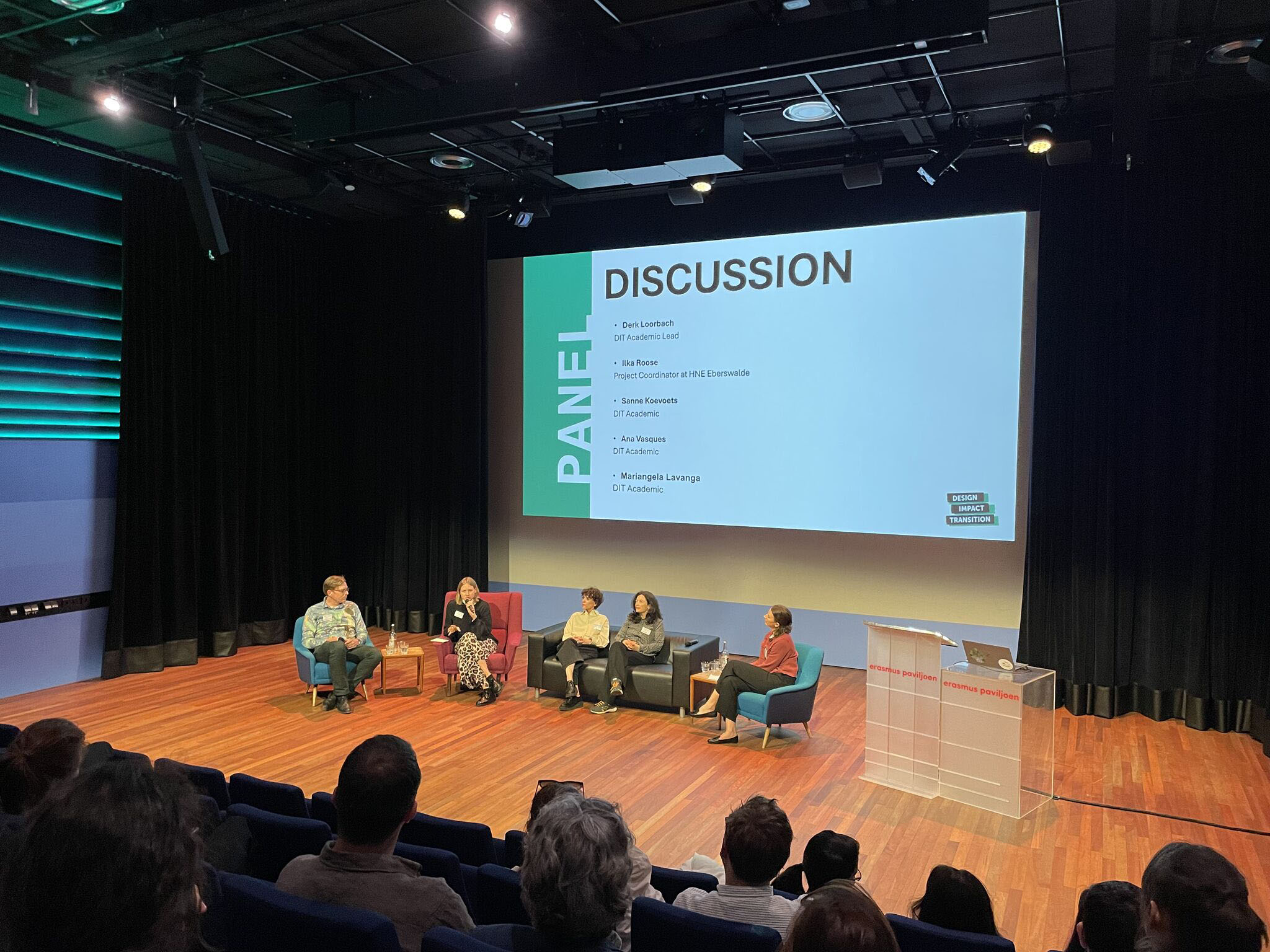 Teilnehmer*innen des Diskussionspanels an der Uni Rotterdam. © DIT Platform